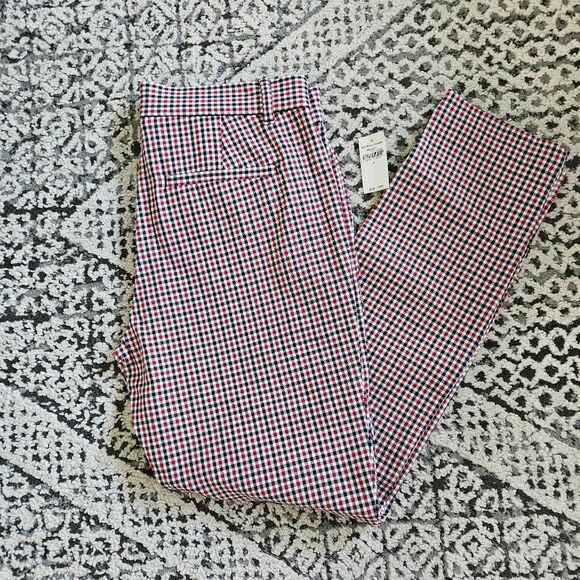 Gap Plaid Signature Ankle Skinny Dress Pants Size 4 - Picture 1 of 6